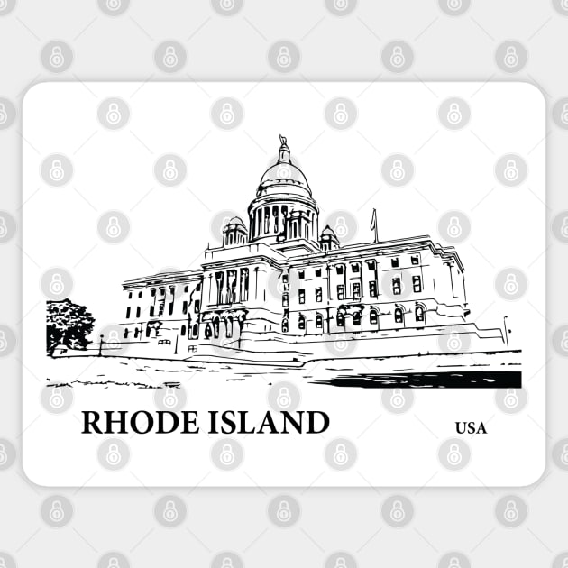 Rhode Island State USA Sticker by Lakeric